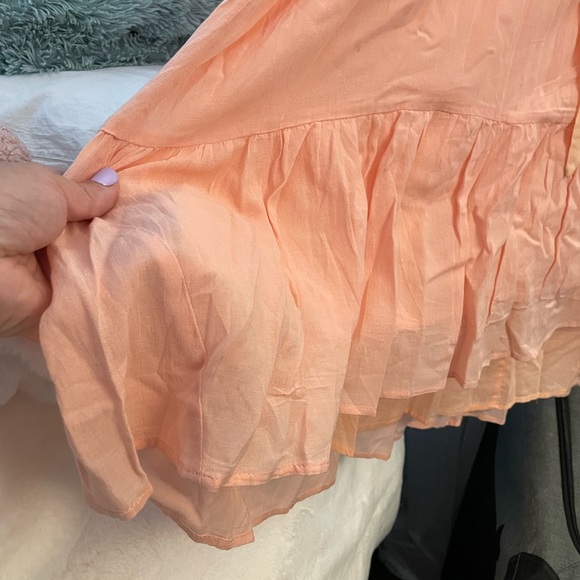 COPY - Ann Taylor Loft. NWT. XL. Peach orange dress. Hi-low. - Picture 4 of 4